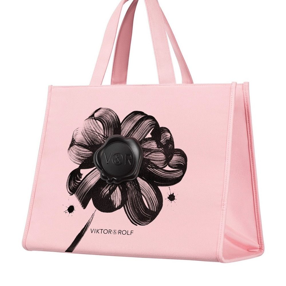 Viktor & Rolf Pink Floral Canvas Bag